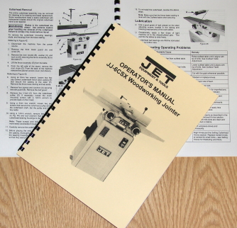 JET JJ-6CSX JJ-6CSDX 6" Jointer Instructions and Parts Owner's Manual