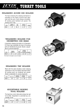 Levin Lathe Catalog