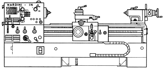 Nardini IN-2000T IN-2500T Metal Lathe